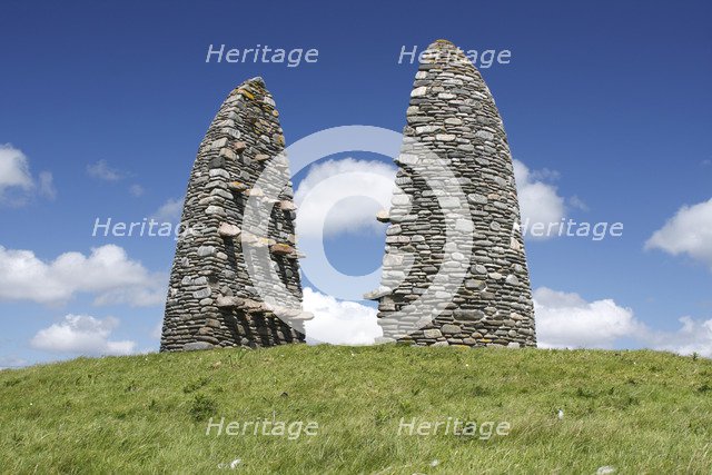 Aignish Farm Raiders Monument, Lewis, Outer Hebrides, Scotland, 2009. 