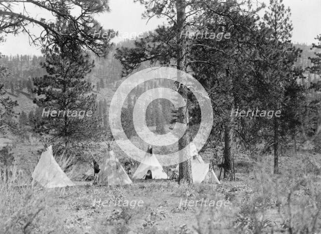 Spokan camp, c1910. Creator: Edward Sheriff Curtis.