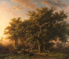 Forest Scene, 1848. Creator: Barend Cornelis Koekkoek.