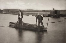 Taking Up the Eel-Net, 1886. Creator: Peter Henry Emerson.