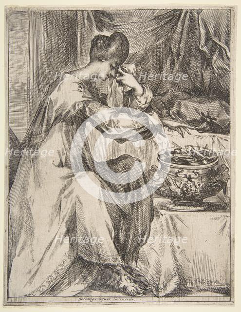 The Suicide of Portia, 1612-16. Creator: Jacques Bellange.