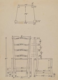 Side Chair, 1936. Creator: Hans Westendorff.