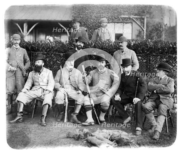 Mount Edgcumbe, Group Photo with Edward VII, c1882. Artist: Unknown