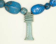 Amulet of a Djed Column, Egypt, Late Period, Dynasties 26-31 (664-332 BCE). Creator: Unknown.