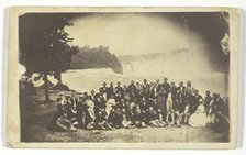 Untitled (Group at Niagara Falls), c. 1860. Creator: Unknown.