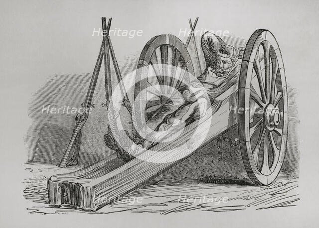 Communard - Gunner resting, Paris Commune, France, 1871.  Creator: Unknown.