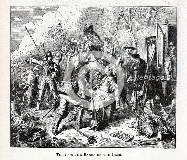 Tilly on the Banks of the Lech, 1882. Artist: Anonymous  