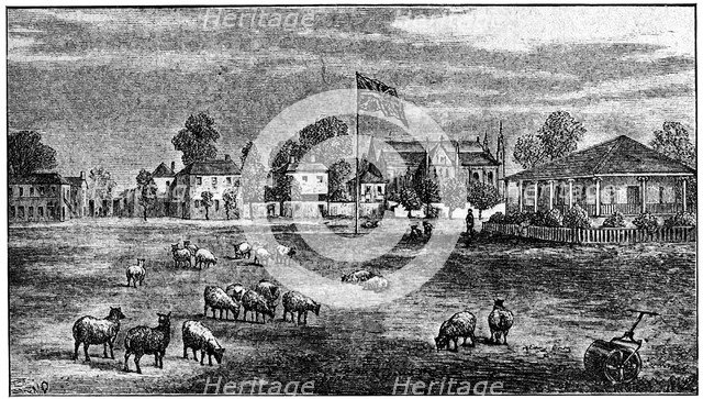 Lord's cricket ground, London, 1836 (1912). Artist: Unknown