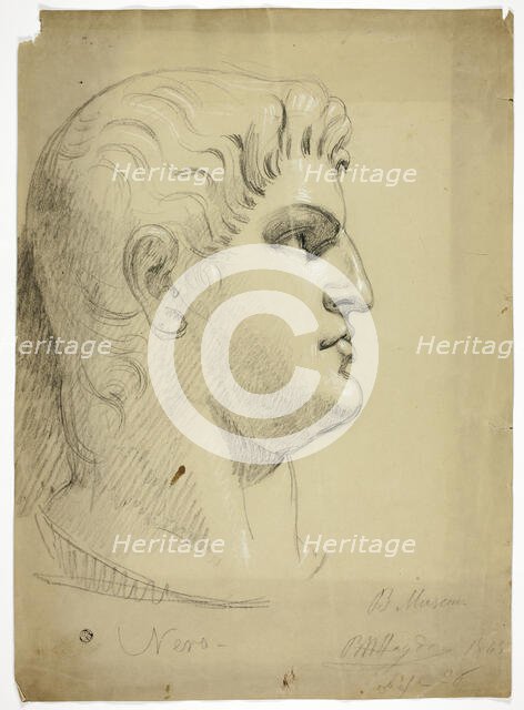 Head of Nero in the British Museum, n.d. Creator: Benjamin Robert Haydon.