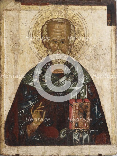 Saint Nicholas, Russian icon, 1450-1499. Creator: Unknown.
