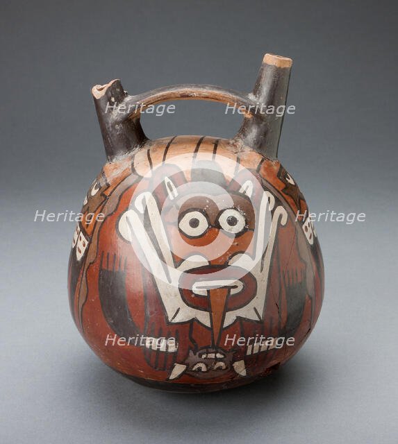 Vessel Depicting a Masked Ritual Performer, 180 B.C./A.D. 500. Creator: Unknown.