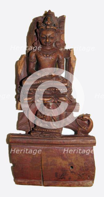 Fragment Depicting a Tathagata, 12th century. Creator: Unknown.