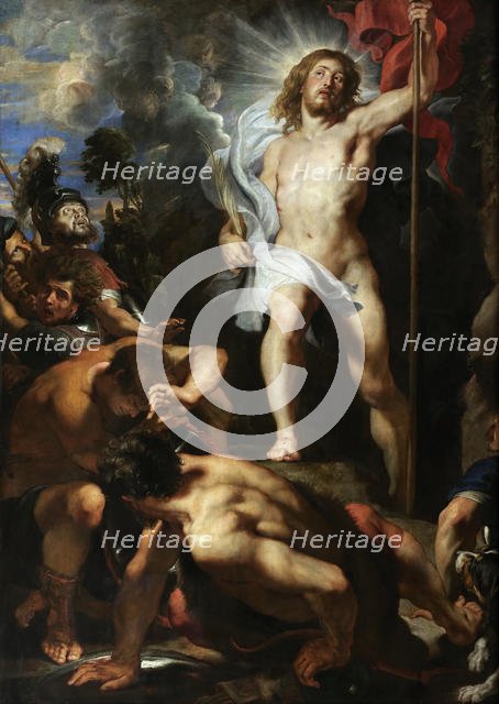 The Resurrection of Christ (central panel) , 1611-1612. Creator: Rubens, Pieter Paul (1577-1640).