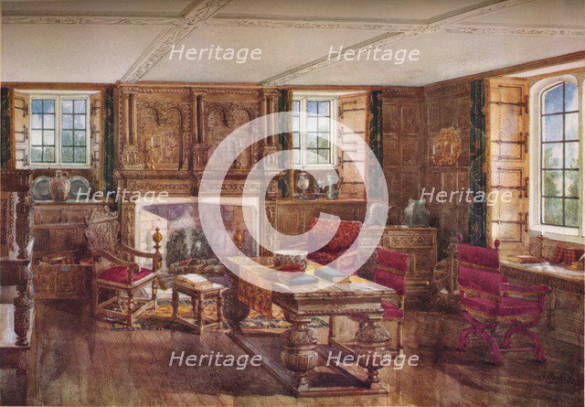 An Elizabethan Living Room, c19th century, (1923). Artist: Unknown