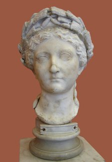 Bust of Livia Drusilla, 1st H. 1st cen. AD. Artist: Art of Ancient Rome, Classical sculpture  