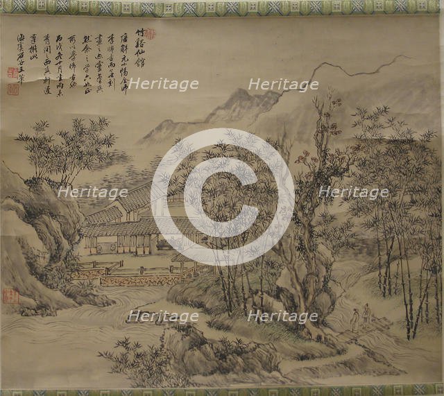 Immortals' Studio by Stream and Bamboo, 18th century or later. Creator: Unknown.