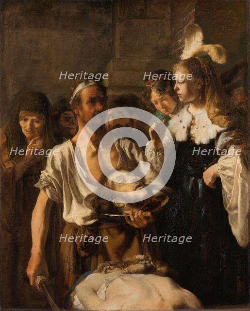 Salome receives the head of John the Baptist, c.1640-c.1645.  Creator: Circle of Rembrandt van Rijn.
