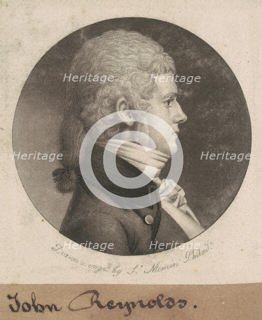 John Reynolds, 1802. Creator: Charles Balthazar Julien Févret de Saint-Mémin.