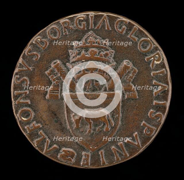 Borgia Arms with Tiara [reverse]. Creator: Andrea Guacialoti.