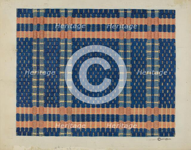 Coverlet, c. 1937. Creator: Cornelius Christoffels.
