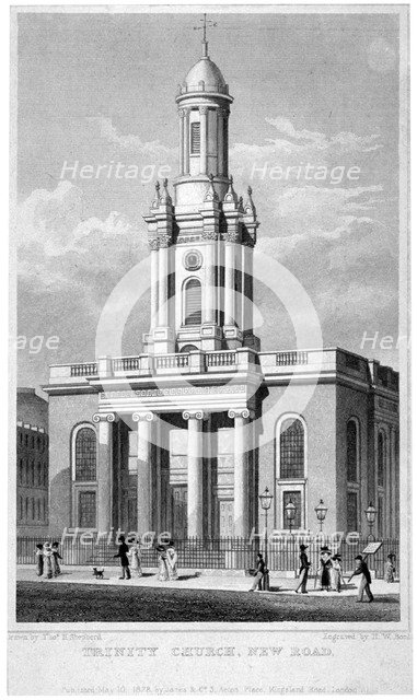 Trinity Church, Euston Road, St Pancras, London, 1828. Artist: Thomas Hosmer Shepherd