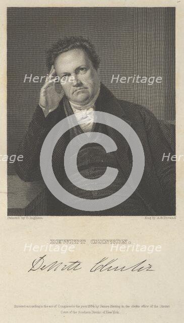 Dewitt Clinton, 1834. Creator: Asher Brown Durand.