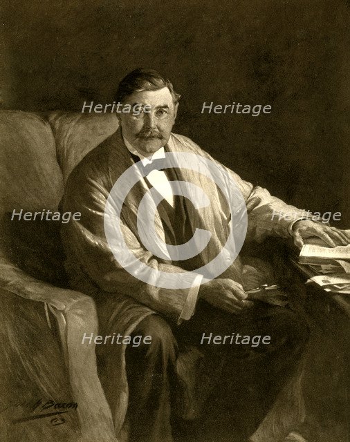 Thomas Power O'Connor, Irish journalist and MP, 1910.Artist: John Henry Frederick Bacon