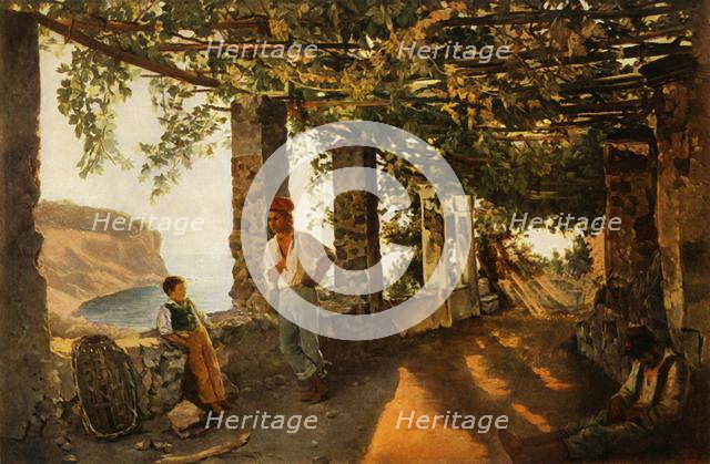 'A Terrace by the Sea-shore', 1828, (1965).  Creator: Sil'vestr Shchedrin.