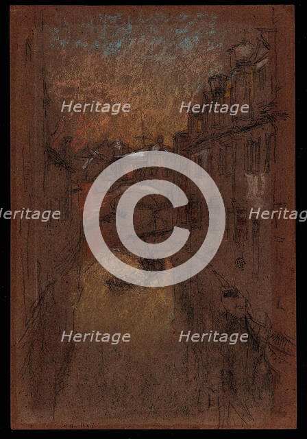 Winter Evening, 1879-1880. Creator: James Abbott McNeill Whistler.