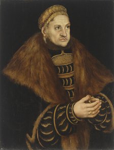 Portrait of Frederick III, Elector of Saxony (1463-1525), ca 1515.