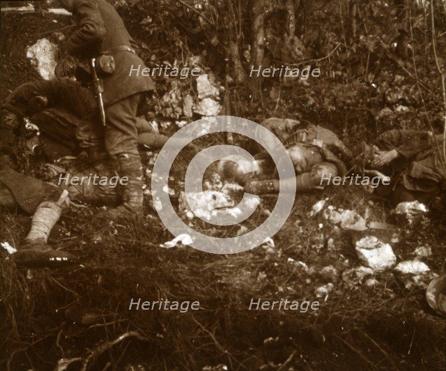 Aftermath of battle, c1914-c1918. Artist: Unknown.