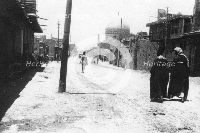 New Street, Baghdad, Mesopotamia, WWI, 1918. Artist: Unknown