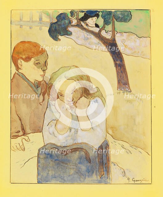 Les misères humaines, 1889. Creator: Gauguin, Paul Eugéne Henri (1848-1903).