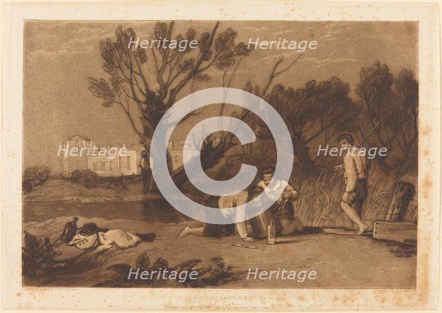 Young Anglers, published 1811. Creator: JMW Turner.