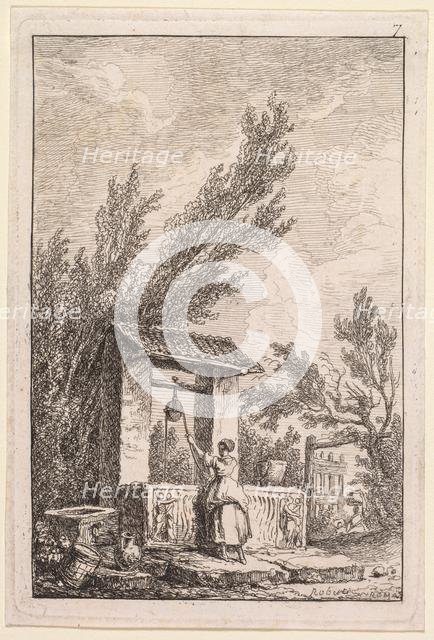 Les Soirées de Rome: Le Puits, 1763-1764. Creator: Hubert Robert (French, 1733-1808).