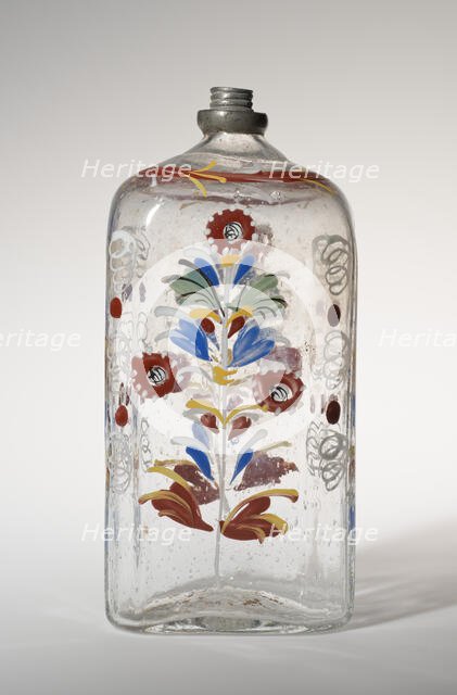 Cordial Bottle, c1775-1810. Creator: Unknown.
