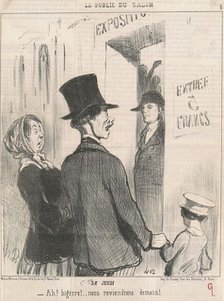Le jeudi, 19th century. Creator: Honore Daumier.