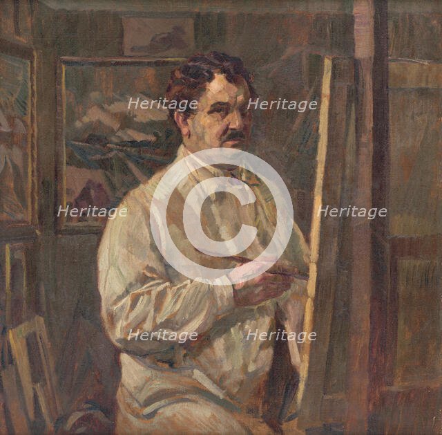 Self-Portrait, 1924-1925. Creator: Gustav Mally.