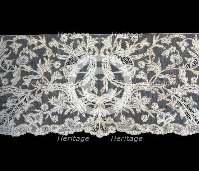 Borders, Italy, 1875/1900 (based on French lace of 1760s). Creator: Unknown.