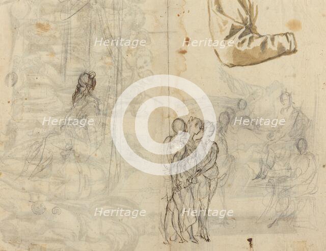 Copy After a Historical Painting from the Circle of Paolo Veronese [recto], 16th century. Creator: Unknown.