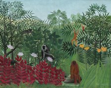 Tropical Forest with Monkeys, 1910. Creator: Henri Rousseau.