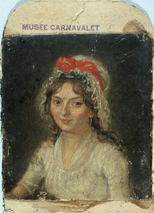 Portrait de femme d'époque révolutionnaire, c1790. Creator: Ecole Francaise.