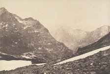 Vue de la partie de la Maladetta et des montagnes du haut du port de Vénasque, 1853. Creator: Joseph Vigier.