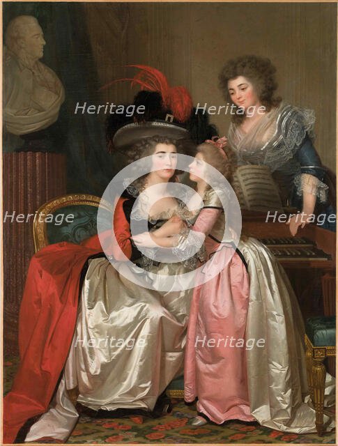 Portrait of the Bergeret de Grandcourt family, c. 1785. Creator: Mosnier, Jean Laurent (1743/44-1808).
