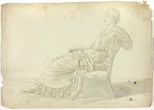 Ancient Statue of Agrippina, 1775. Creator: John Downman.