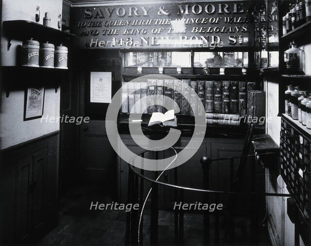 Savory & Moore Ltd: interior of the pharmacy;..., c1880s. Creator: Unknown.