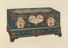 Dower Chest, 1935/1942. Creator: Unknown.