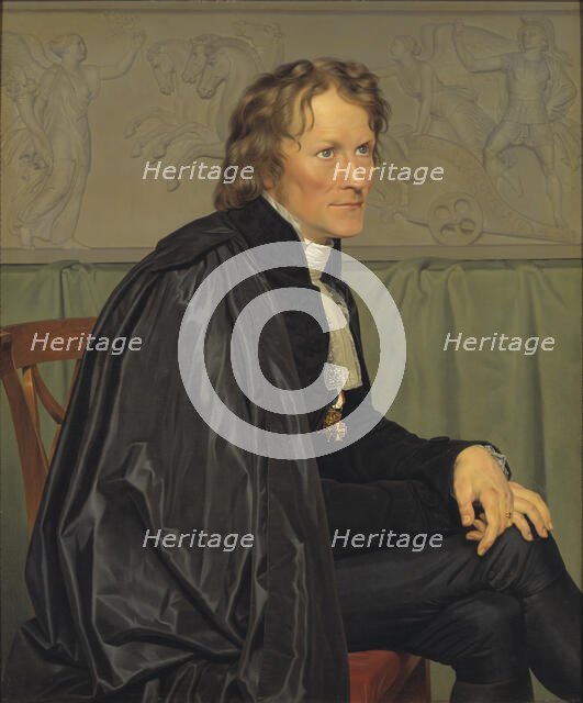 Bertel Thorvaldsen, the Danish Sculptor, 1832. Creator: CW Eckersberg.