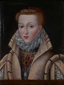 Portrait of Anna of Austria (1549-1580), Queen consort of Spain and Portugal, 2nd half of 16th cen. Creator: Anonymous.