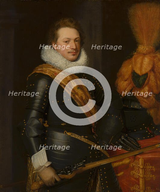 Portrait of an Officer, presumably Walraven IV van Brederode (1596/97-1620), c1610s. Creator: Jan Anthonisz van Ravesteyn.